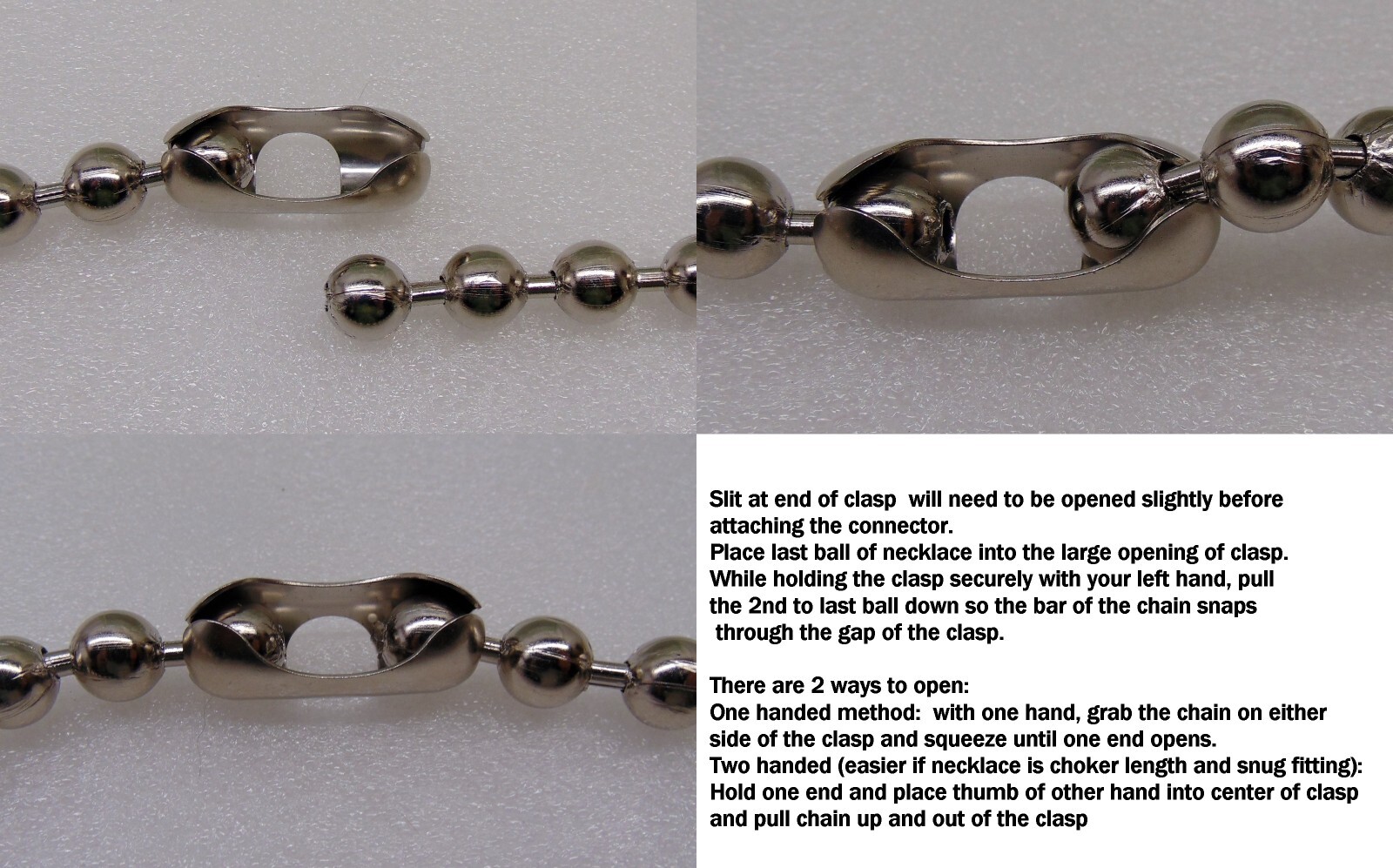 BIG Glossy BLACK BALL Chain Necklace or Bracelets ~ 12mm / 1/2" bead #30 SHINY