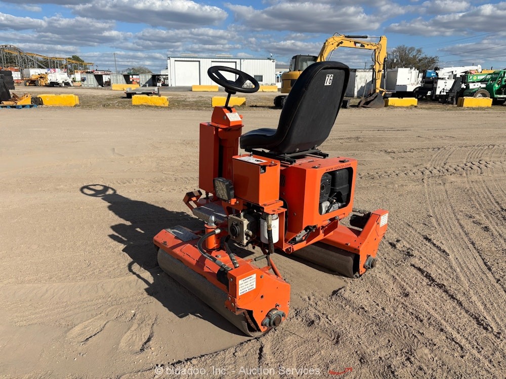 2021 Salsco GGRHP11 36" Static Ride On Greens Turf Roller Trailer Honda bidadoo