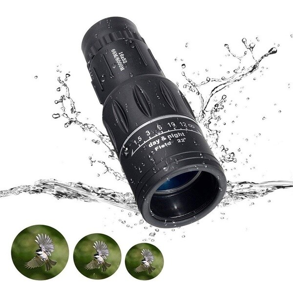 16x52 Monocular Telescope HD Dual Focus BAK4 Prism Night Vision Spyglass Scope