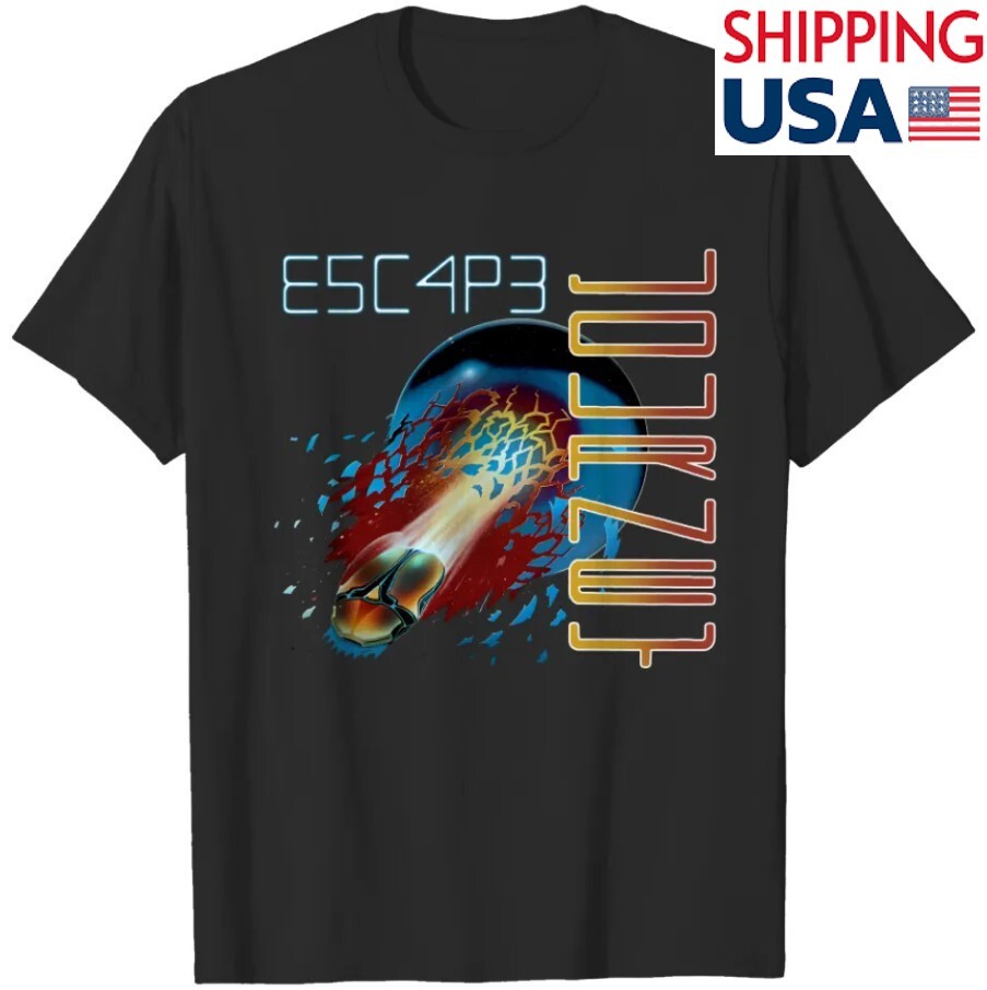 Journey Escape T Shirt Journey Rock Band Shirt Unisex Short Sleeve T-Shirt All S