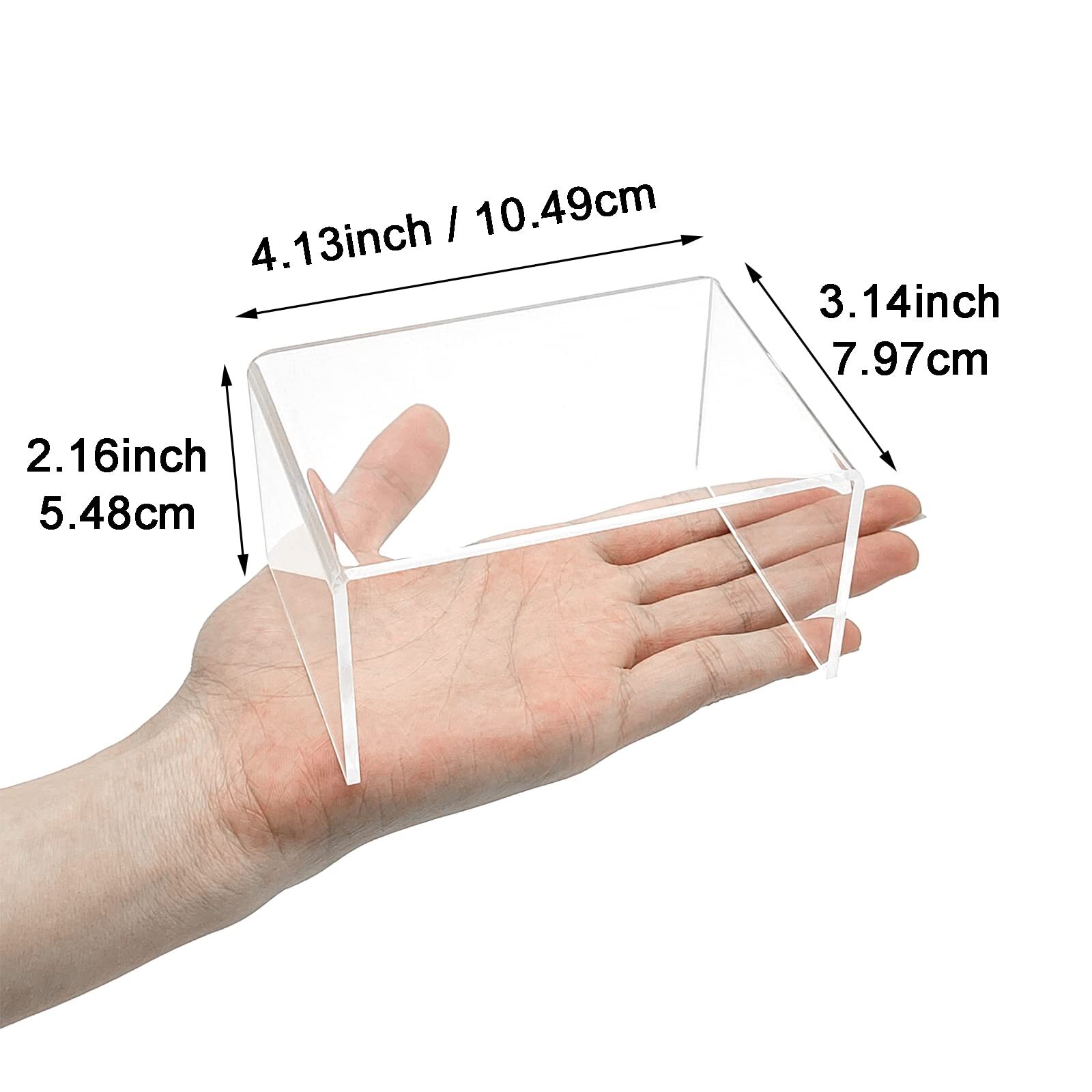 8-Piece Acrylic Display Risers Clear for Desserts Figures