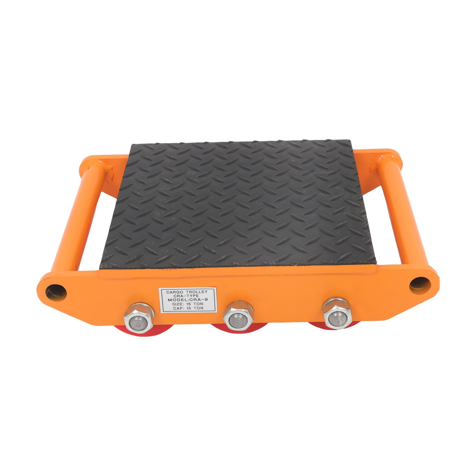 15 Ton 33069Lbs Heavy Duty Machinery Skate Dolly Mover Roller Cargo Trolley 360°