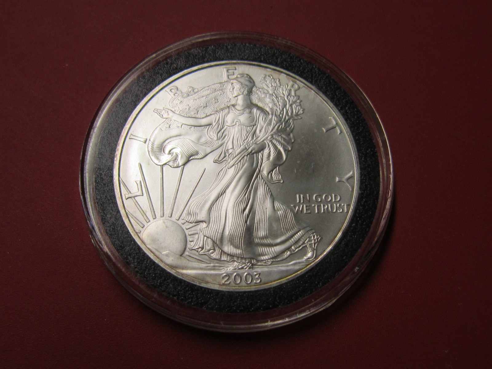 2003 American Silver Eagle 1 Ounce Gem Brilliant Uncirculated Coin See Photos