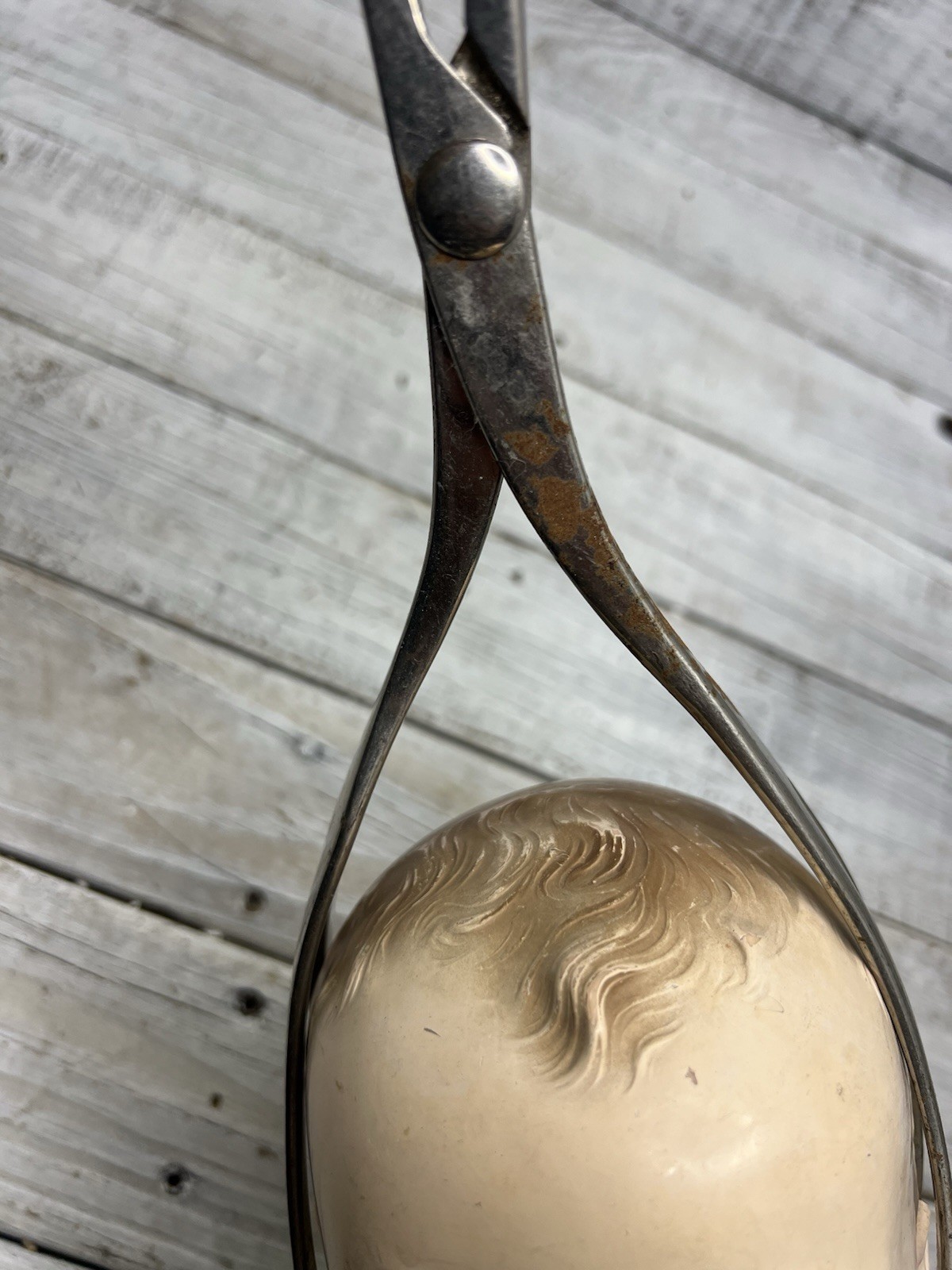 AS-IS Rusty Obstetrical Forceps Medical Birth Birthing Device Oddity Oddities