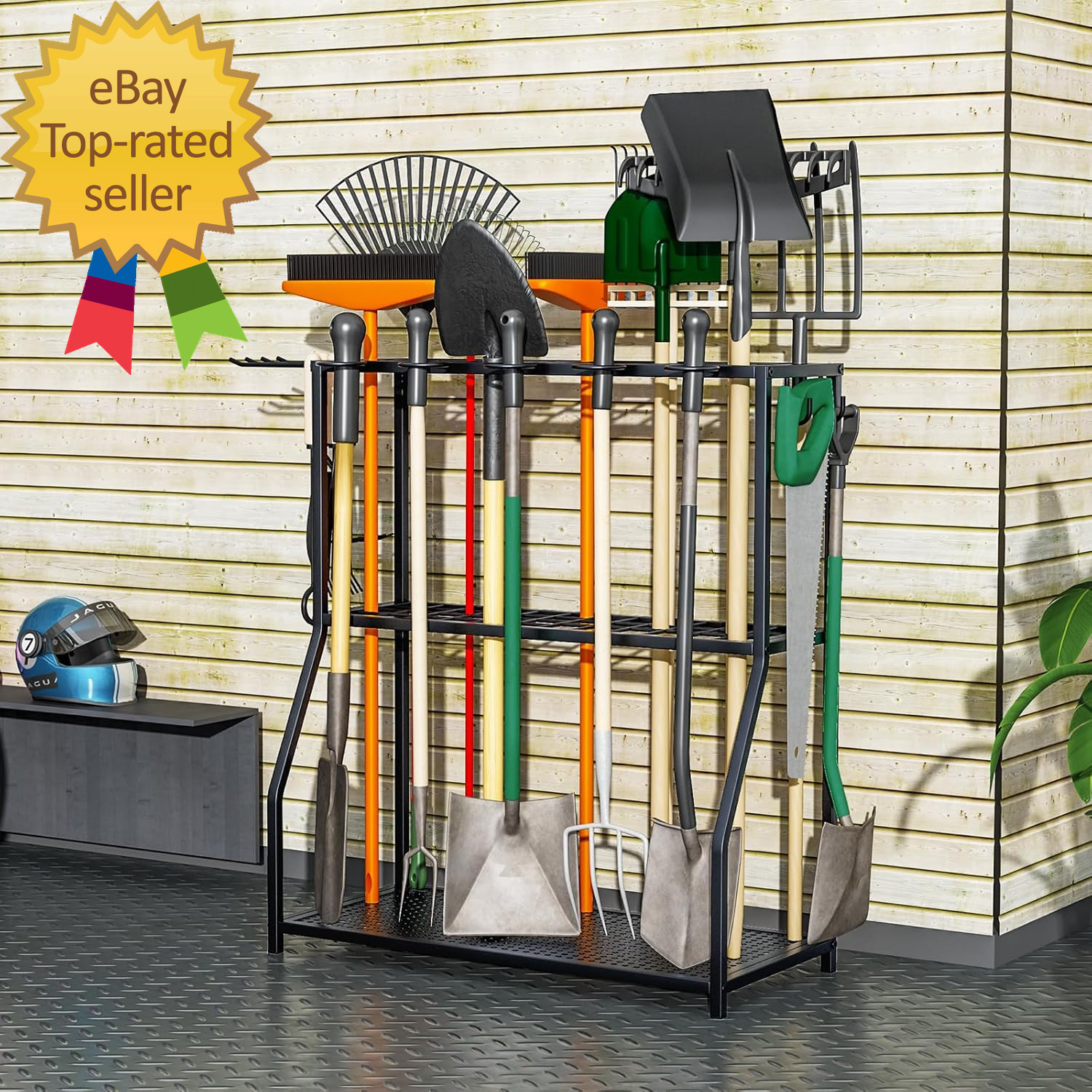 Garden Tool Organizer Yard Tool Storage Rack Garden Organizer Steel Yard Tool Ra