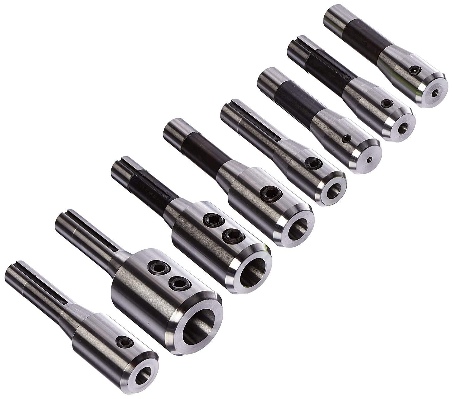 Shars 8 PCS Precision R8 End Mill Tool Holder Set for Milling Machine 202-5310