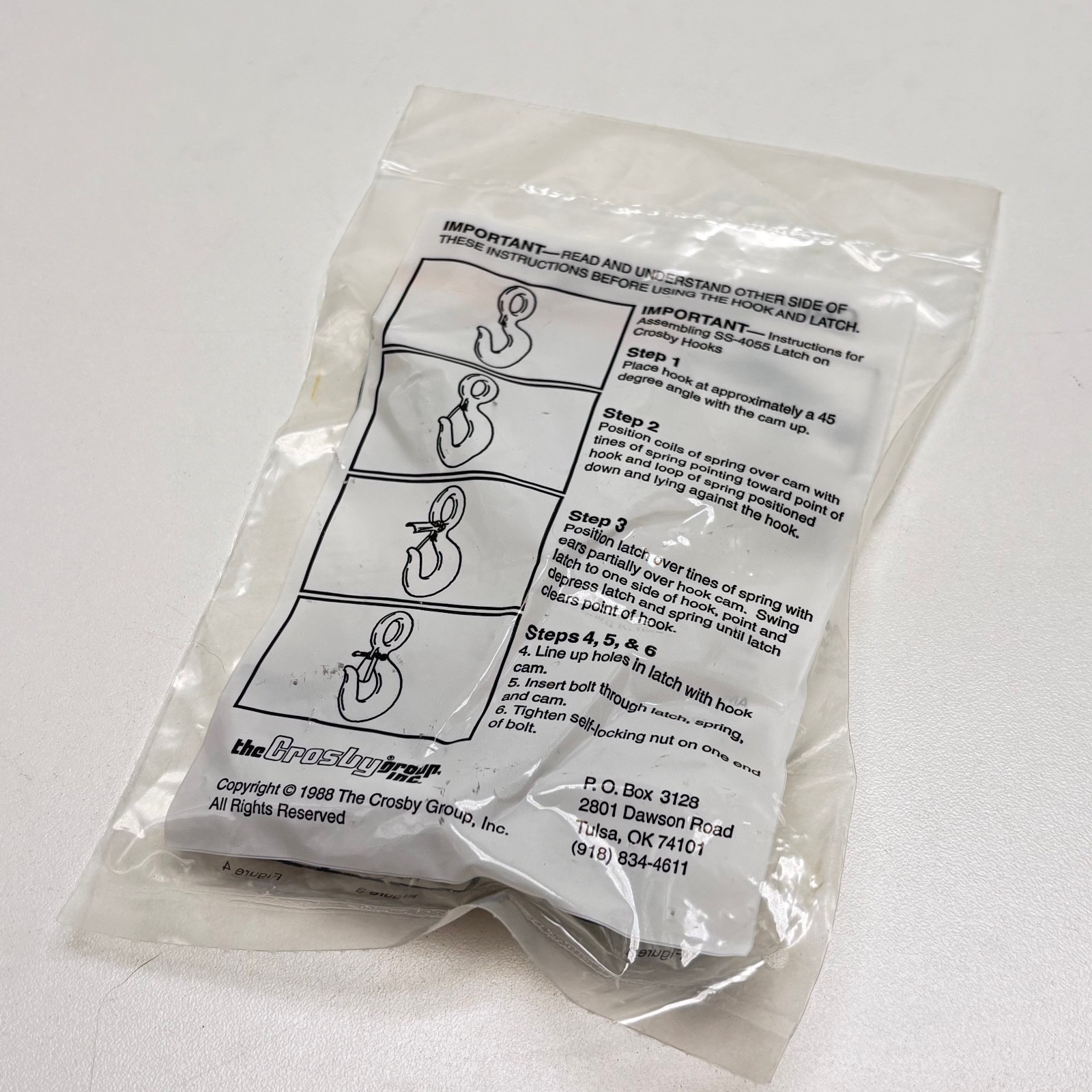 Crosby 1090125 Hook Latch Kit SS-4055