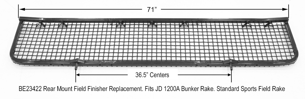 BE23422 John Deere Bunker Rake Parts Pro Field Finisher Replacement for JD 1200A