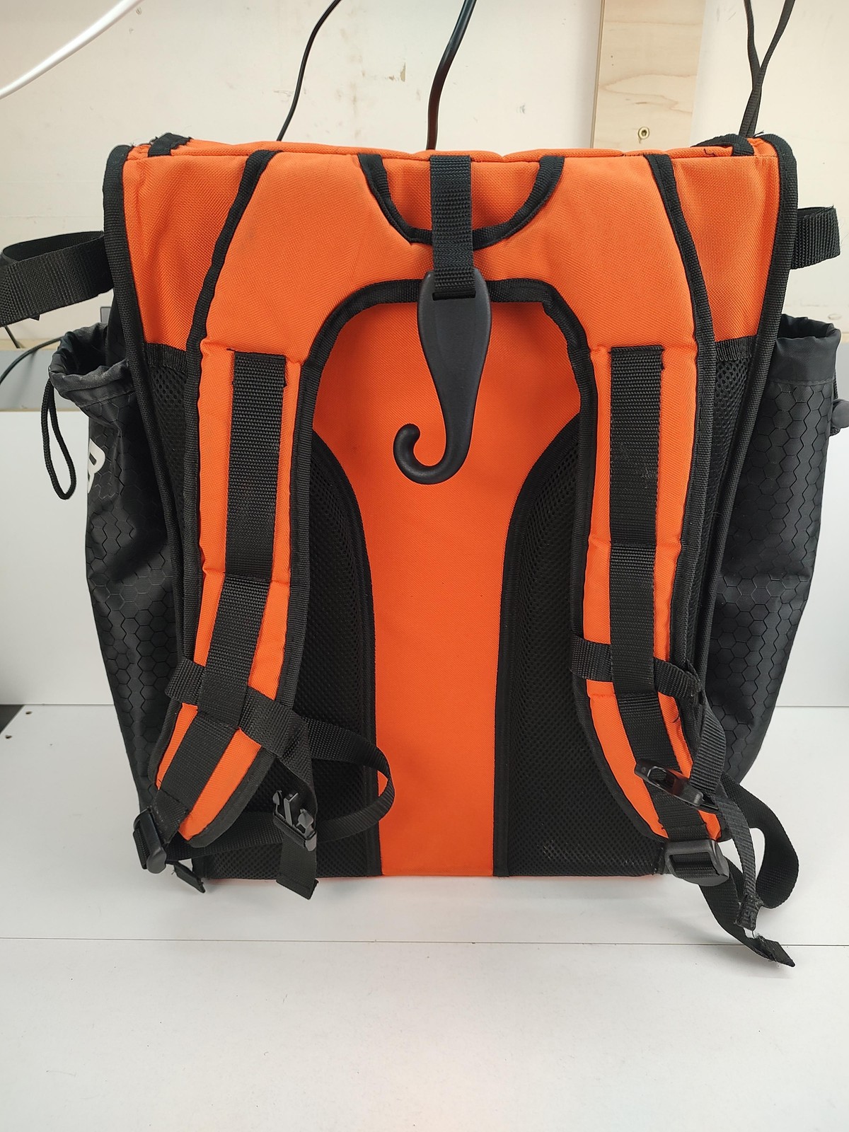 Boombah Baseball Equipment Backpack One Size Orange Black Bat Pack Gear Logo