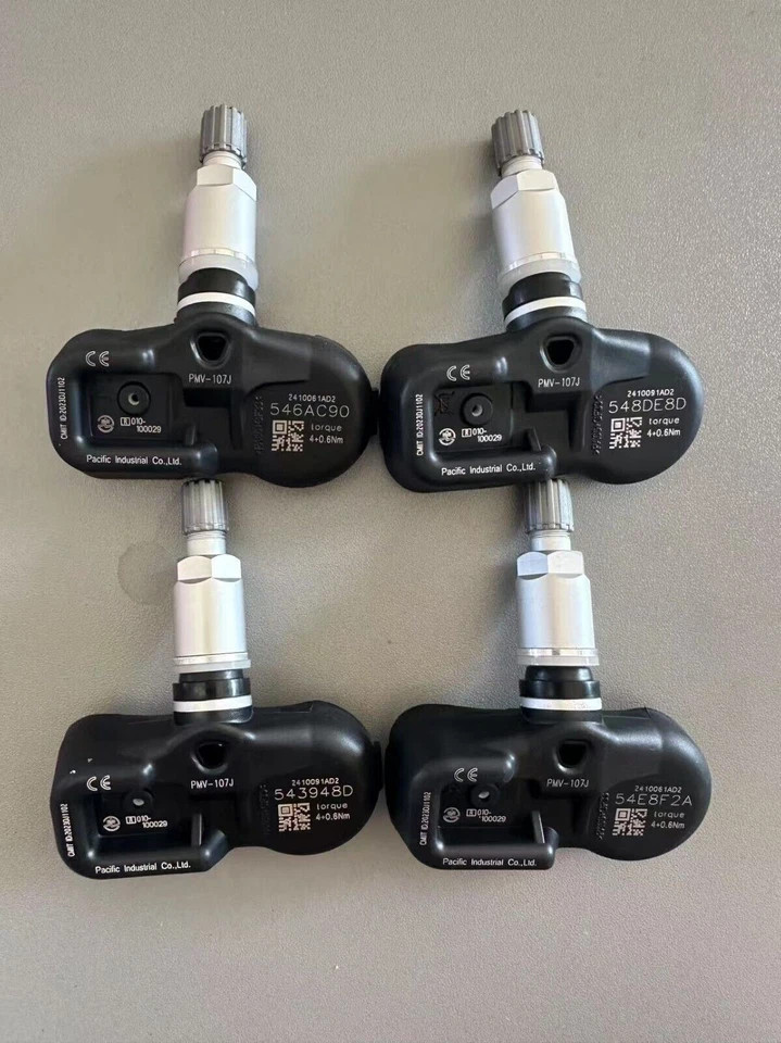 4PCS TPMS Genuine Tire Pressure Sensor 42607-33021 OEM PMV-107J for Toyota Lexus