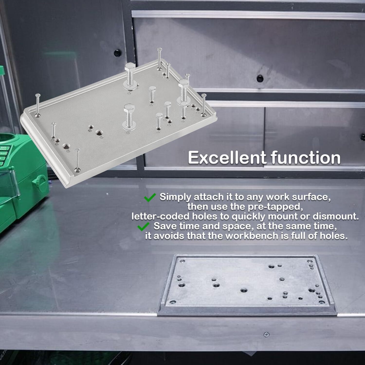 For RCBS Cast Aluminum 9282 Accessory Base Plate 3 Grey Shell Holder Accessory