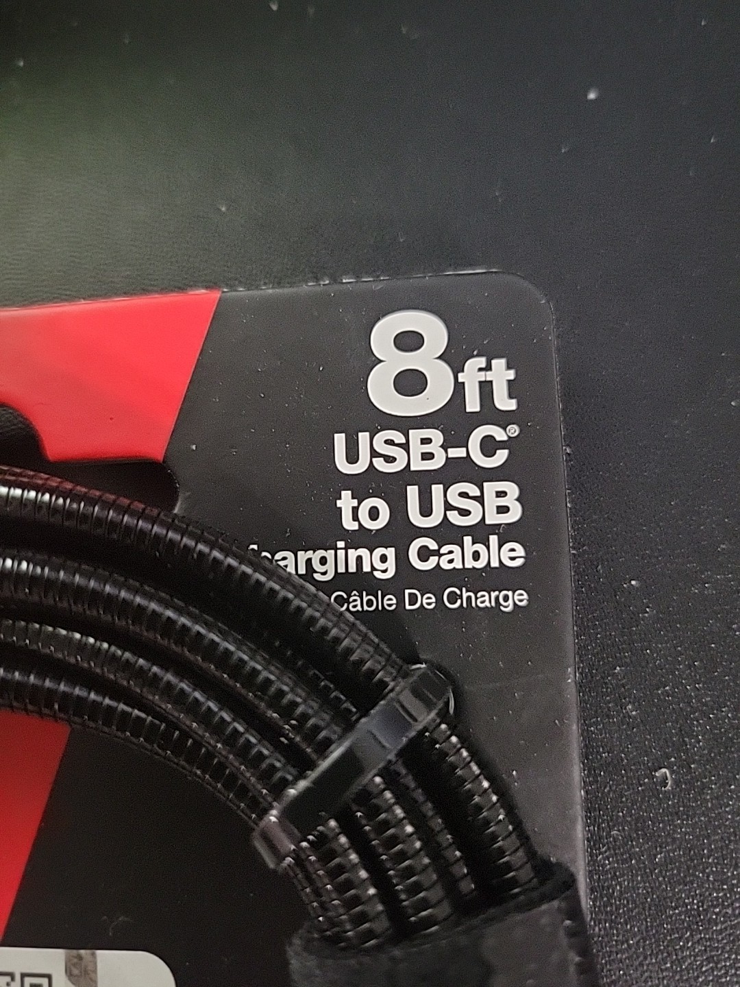 CMN5029 Usb C To Usb A Flexible Steel Charging Cable, 8 Ft., Metal B for Cummins