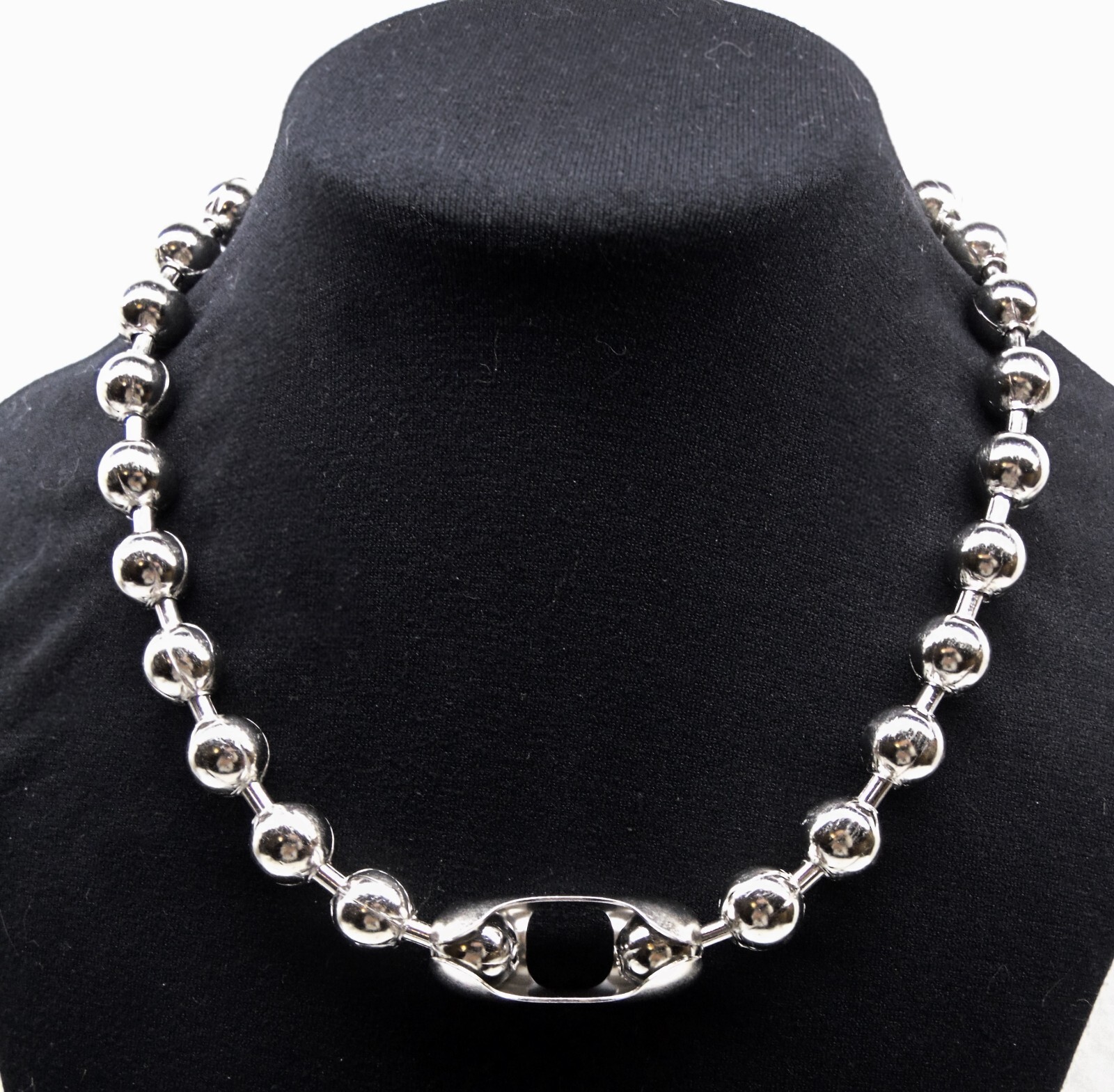 12mm #30 Steel BALL CHAIN NECKLACE or Bracelet / NPS  Goth Punk  You Pick Length