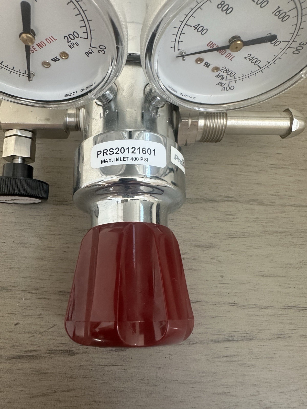 ProStar High Purity Pressure Platinum Regulator #PRS20121601 NEW- Sale Price!!