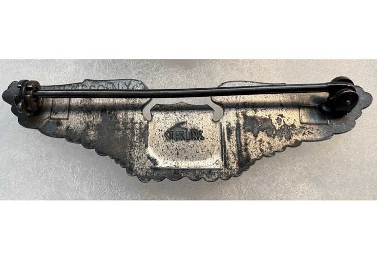 5 WWII / Prewar 1930’s USAC USAAF Full Size Sterling Silver Pilot Wings