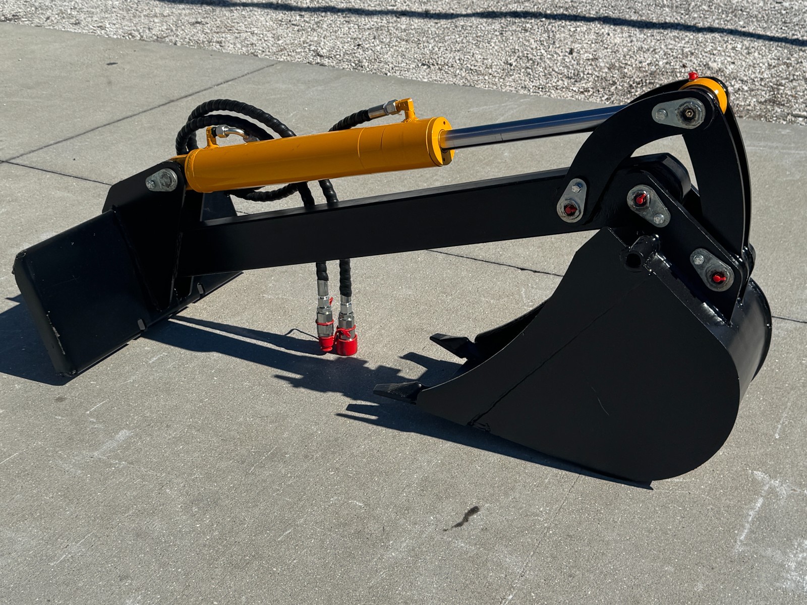 Mini Skid Steer Backhoe Excavator Hydraulic Attachment Digger 10" Bkt