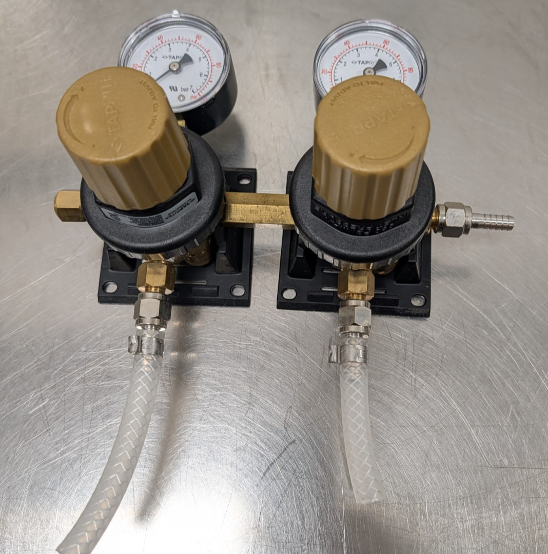 Taprite Dual Body CO2 Regulator - Two Gauge Two Outlet Series 5260SN 500psi [OFF