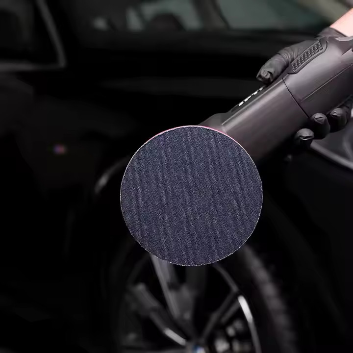 SPTA 1Pc 3/5/6 inch 1000 Grit Orange Peel Remover Denim Hook Loop Polishing Pad