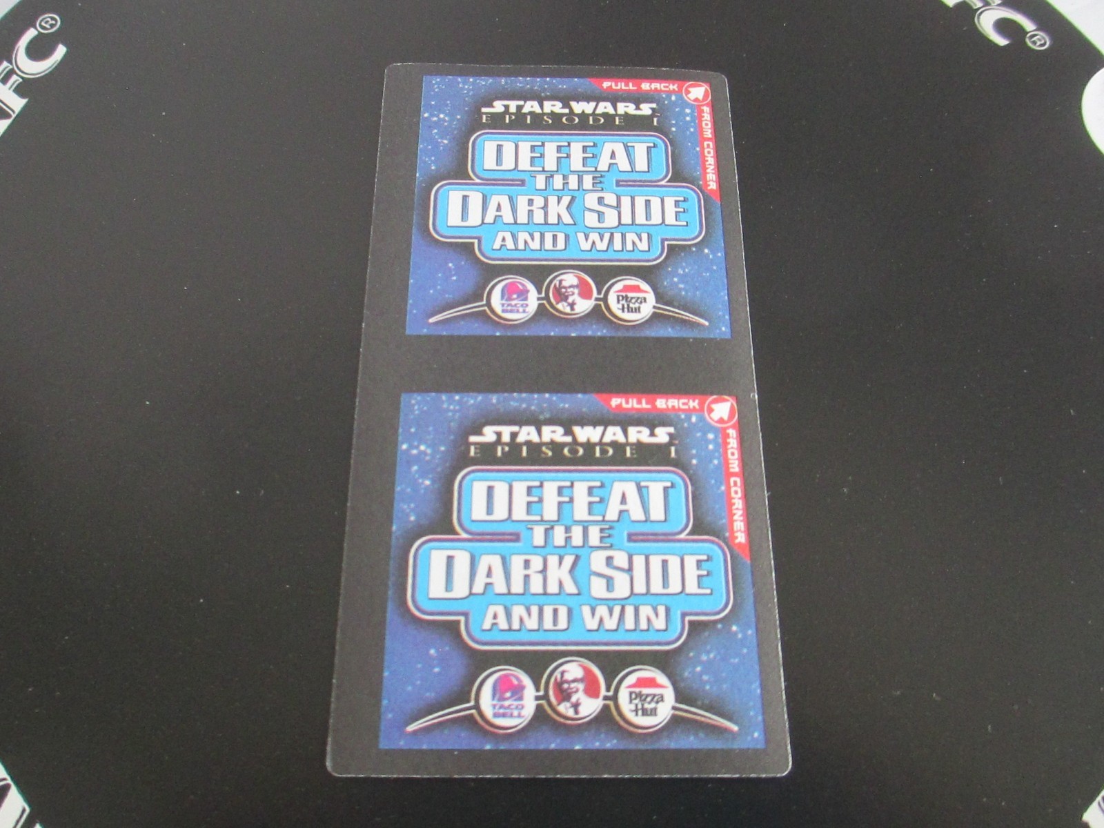 Star Wars Episode 1 KFC Jar Jar Binks Bucket with POG Topper 1999 Vintage BSMT