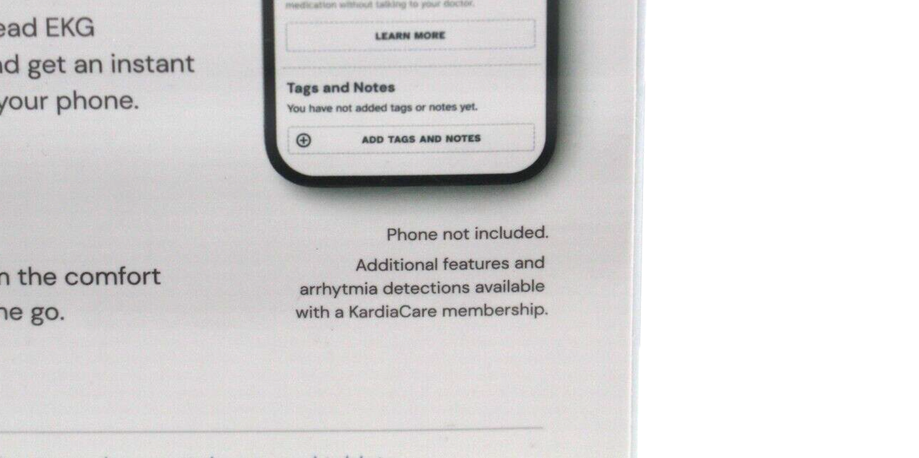 AliveCor KardiaMobile Wireless Personal EKG Monitor (AC-009-UA-DI) - NEW