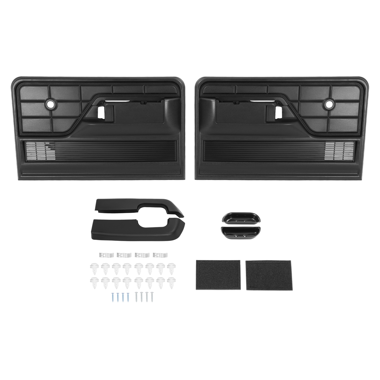Interior Door Panel & Door Handle Kit For Ford F-Series Bronco Truck 1973-1979
