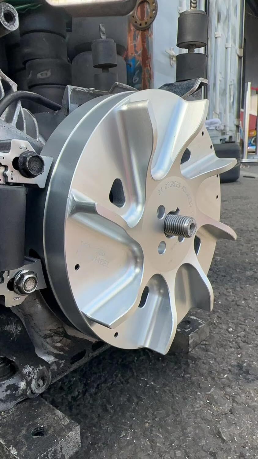 Slipstream Billet Flywheel 3.3 lb For 224cc 212cc GX200 Advance timing 34 Degree