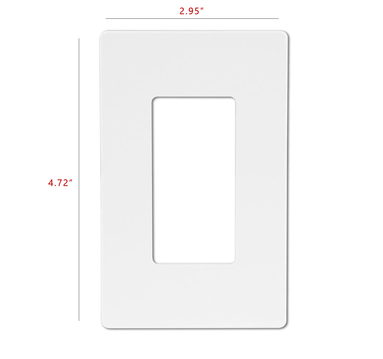 Unbreakable Screwless Decora Wall Plate Outlet / Switch Cover 1-5 Gang White UL