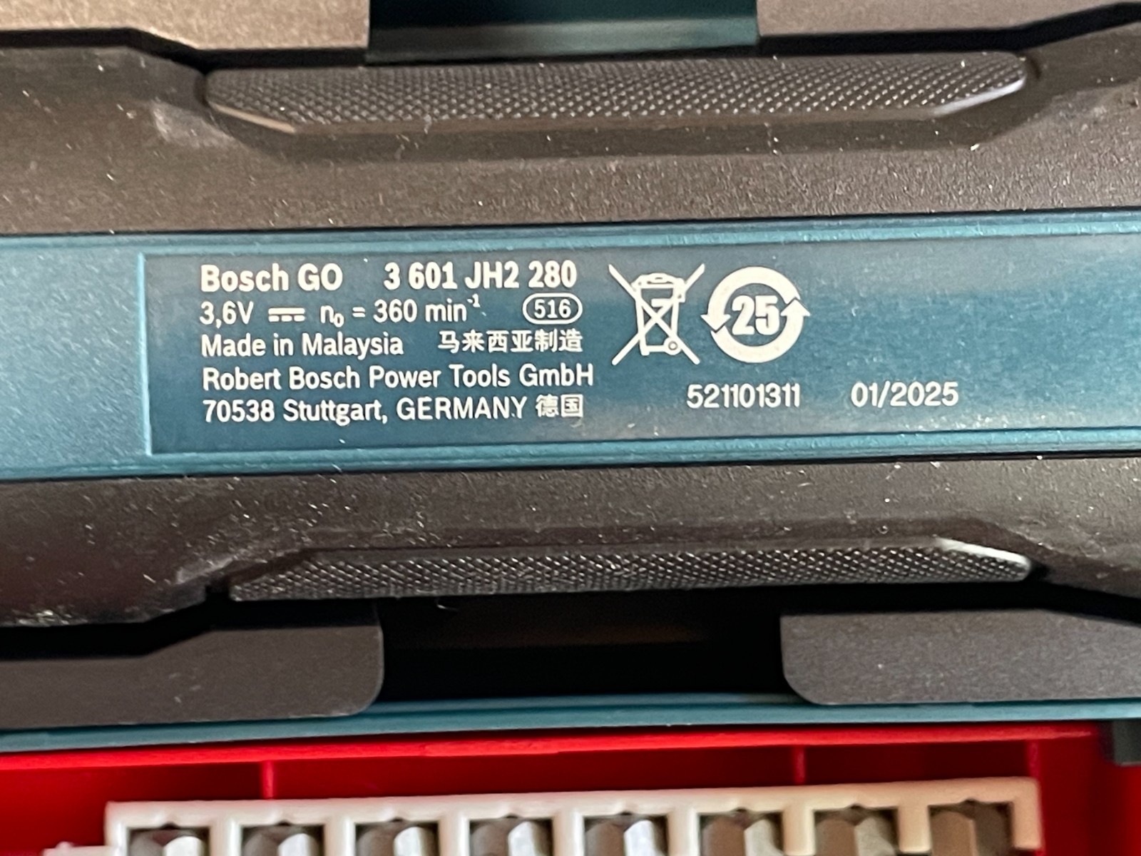 Bosch Professional Cordless Screw Driver Bosch GO 3 (incl. 8pcs bit Set, bit