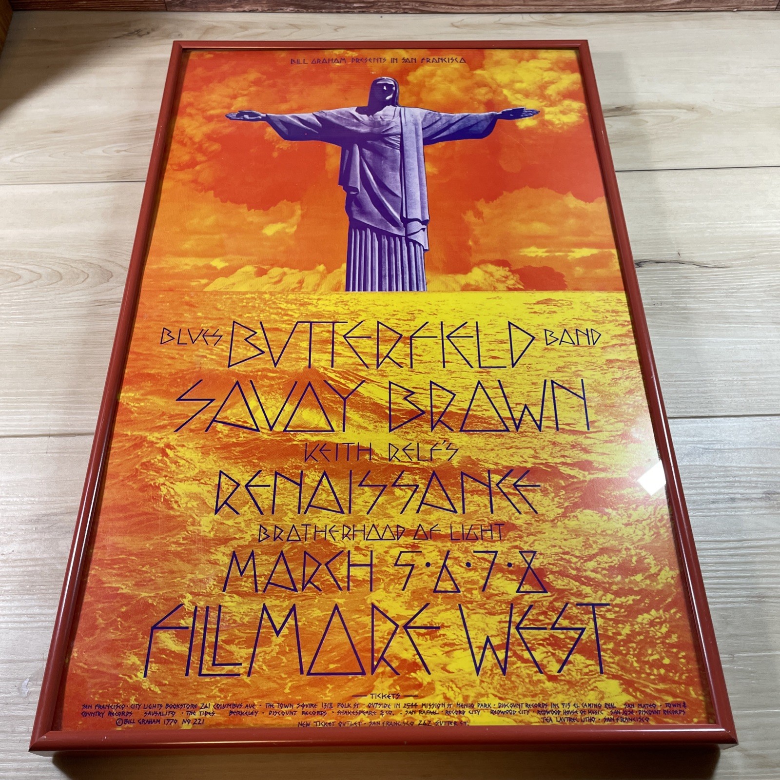 Butterfield Blues Band BG No 221 Show Print Poster 14x22