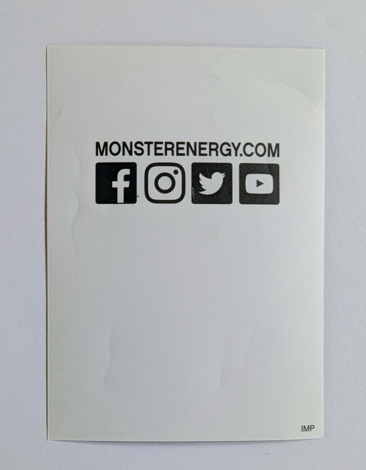 Lot Of 5 Monster Energy Sticker Decal Iconic M NEW! 5"X 4 Buy 2 Lots Get 1 Free