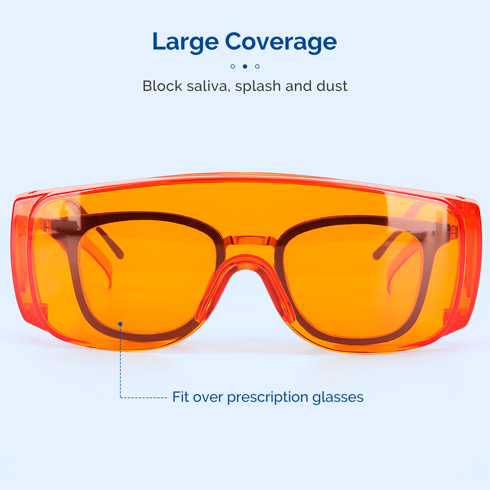 1-10 Pcs JMU Dental Curing Light Safety Glasses Eyewear LED Protective Goggles