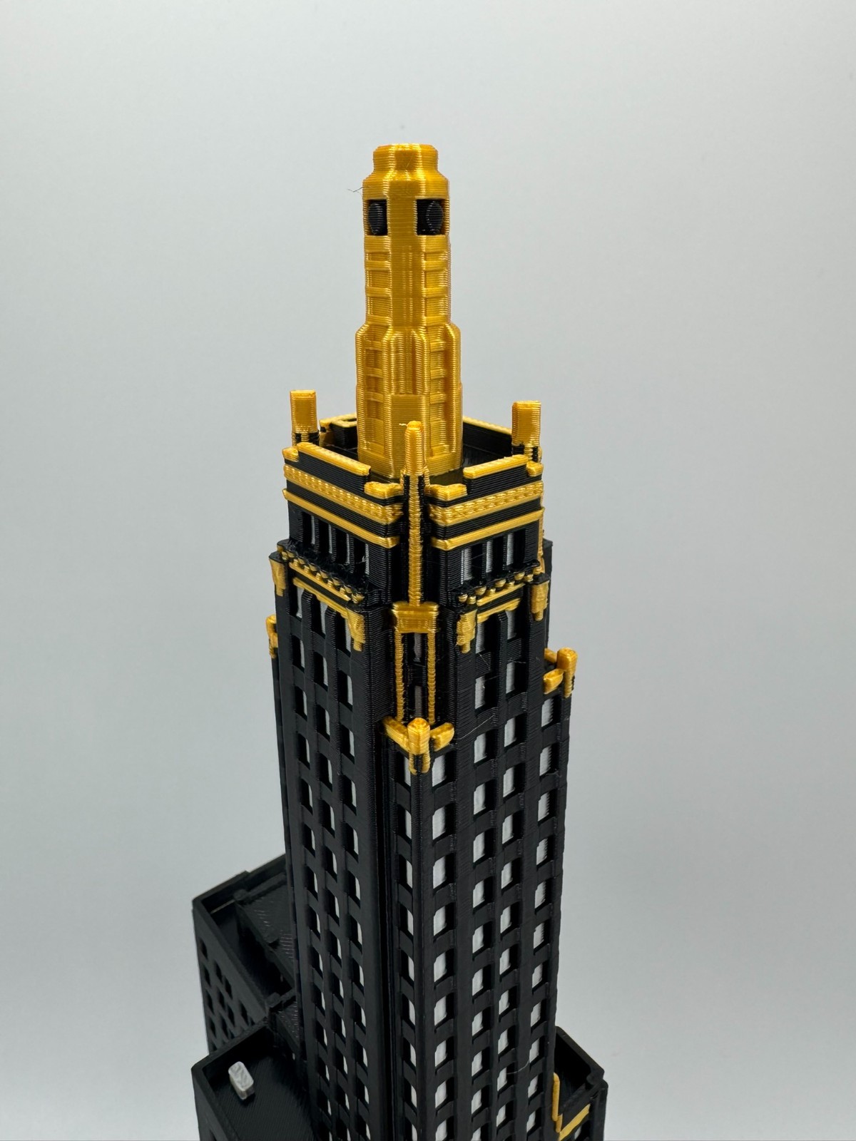 Carbide and Carbon Building Model- 3D Printed Full Color