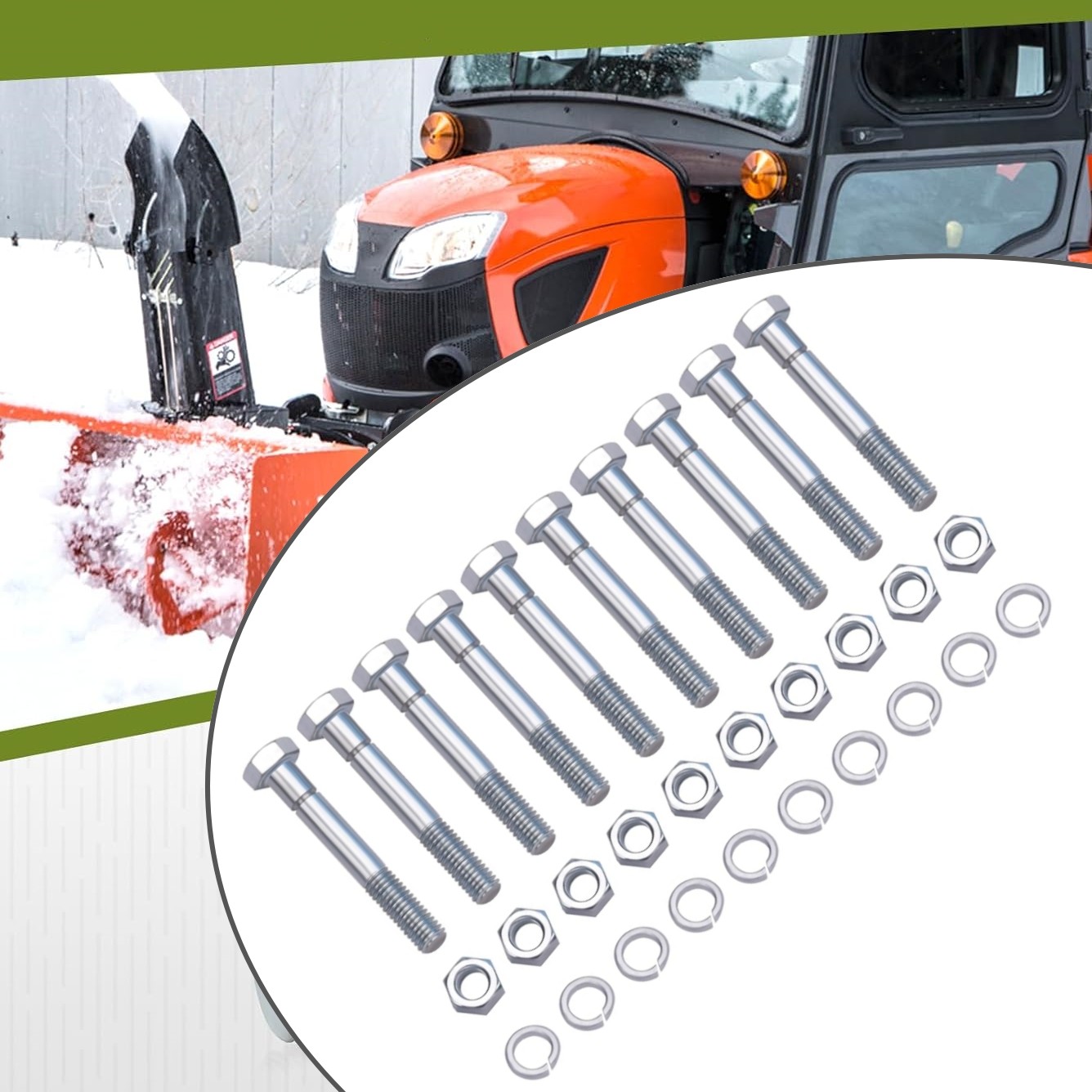 70060-01338 (10 Pack) Snowblower Shear Bolts For Kubota BX2750D Front Snowblower