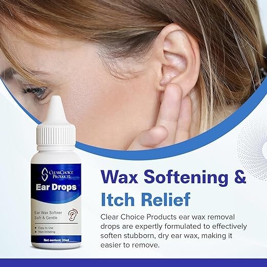 Organic Ear Wax Removal Drops for Clogged Ears Earwax Removal Liquid Remedy