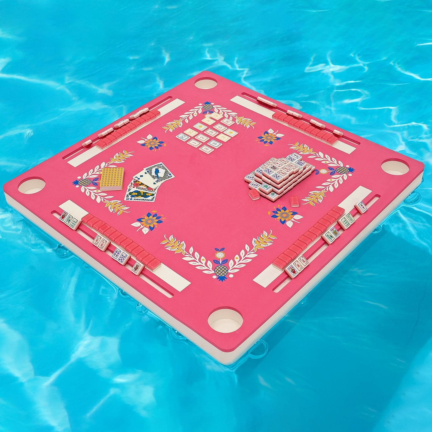 3-in-1 Floating Game Mat – Mahjong, Rummikub & Waterproof Cards 🎲💦