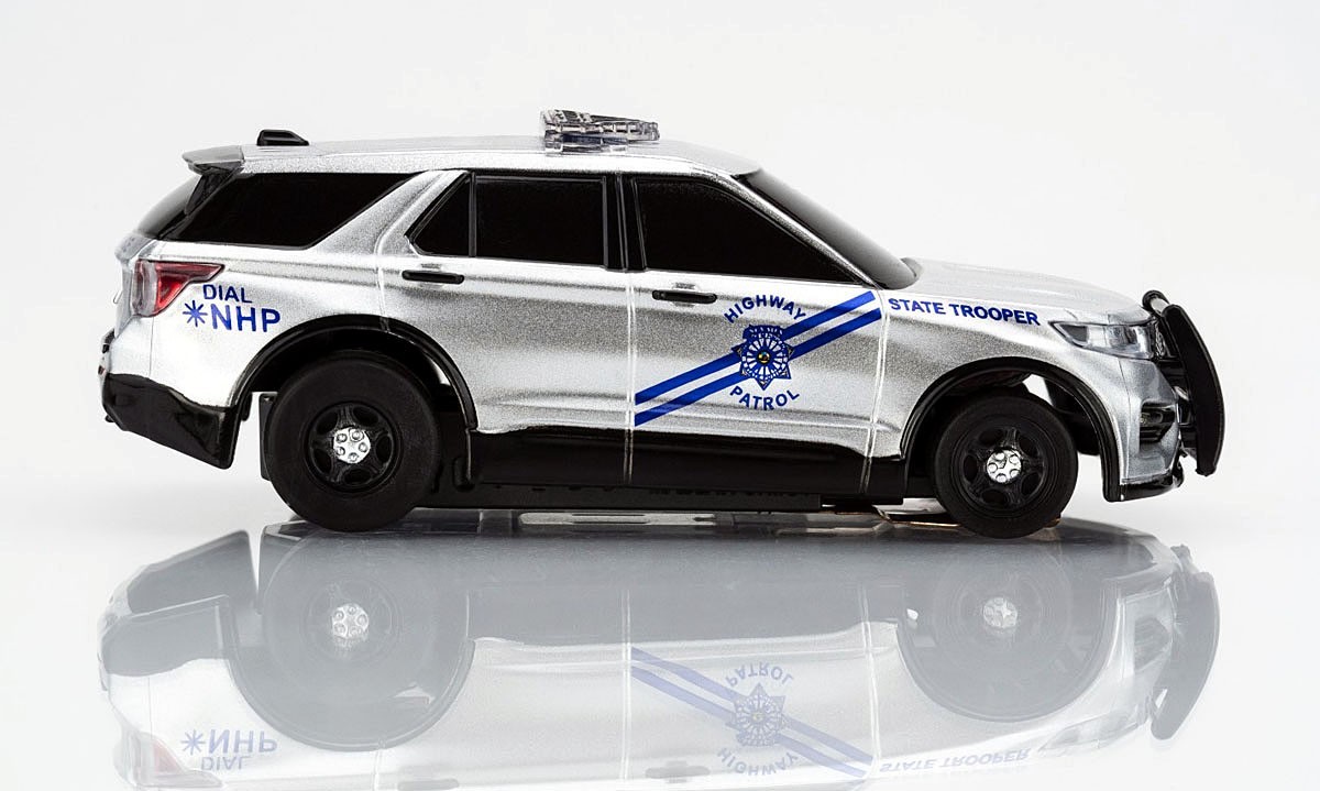 AFX Mega G+ Police Interceptor HO Slot Car #22105 with LED Lights! NEW RELEASE!!