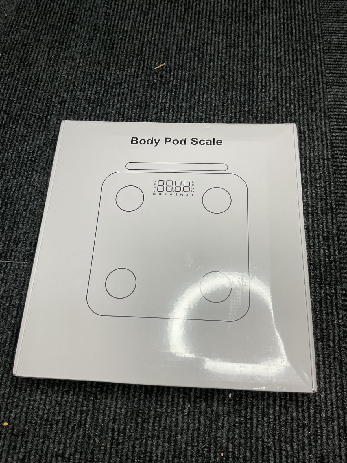 Body Pod Smart Scale 8-Electrode Body Composition Scale 40+ Metrics 400lb