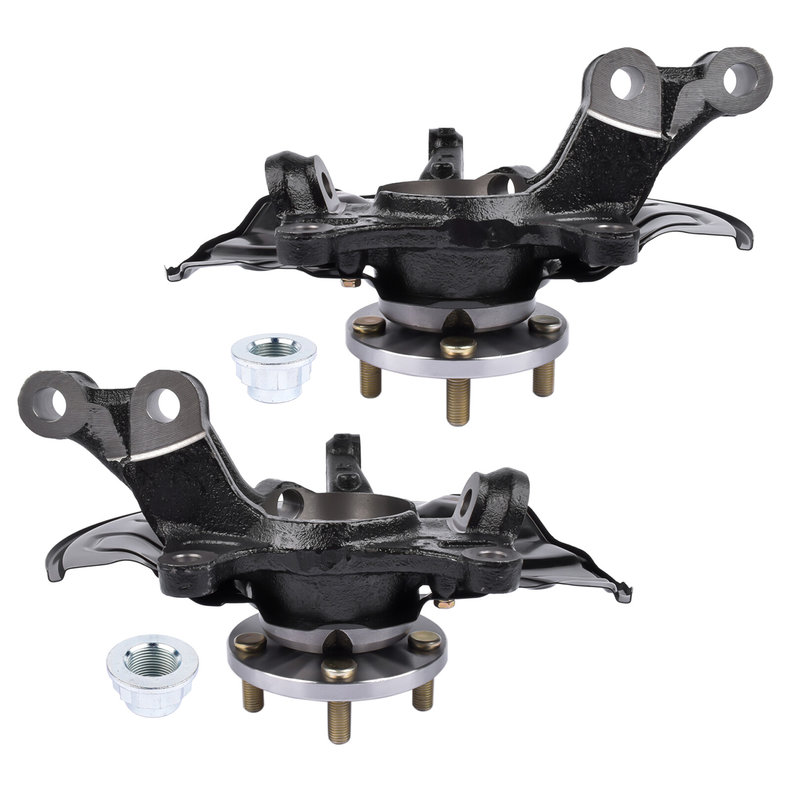 Pair Front Wheel Bearing Hub Knuckle Assy for 14-18 Toyota Corolla 1.8L 698-476