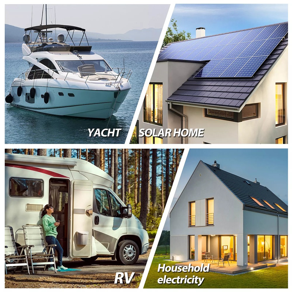 NEW 200Ah 12V LiFePO4 Lithium Battery Built-in BMS for RV Marine Off-Grid Solar