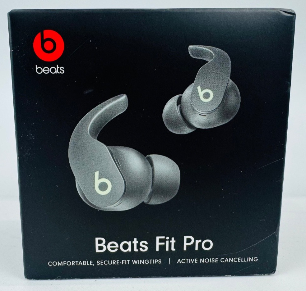 Beats Fit Pro True Wireless Noise Cancelling In-Ear Earbuds Sage Gray MK2J3LL/A