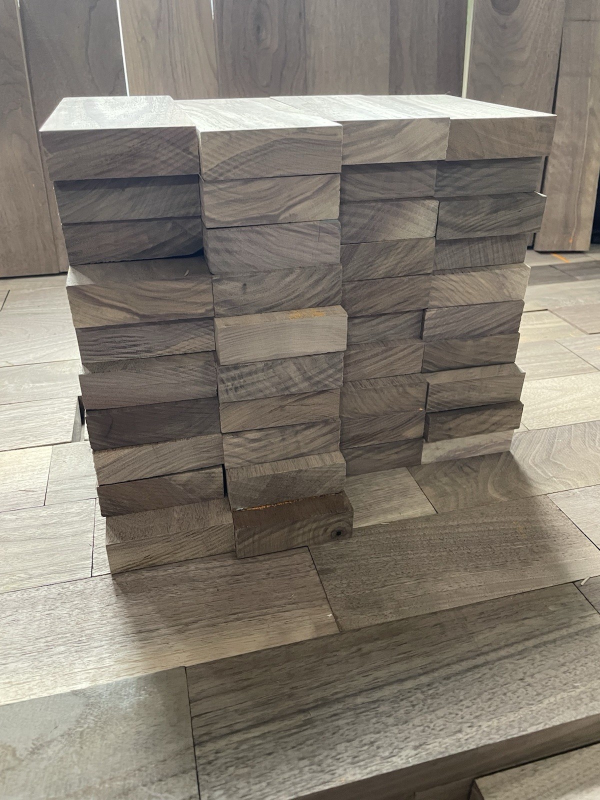 Black Walnut 12 pieces board 1”x2”x 8”+Solid , Kiln Wood Boards S2S