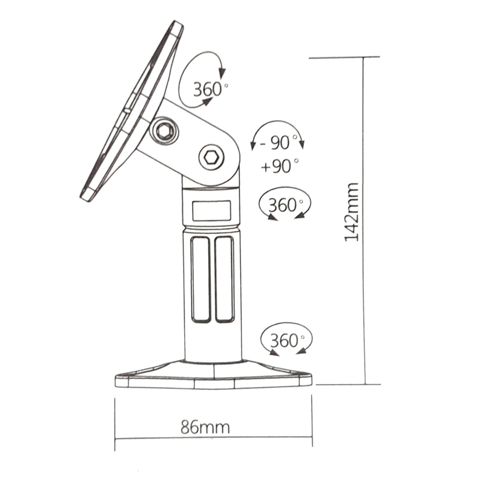 2 Pack Lot Pair Black Wall Ceiling Speaker Mount for Klipsch Onkyo Samsung Pyle
