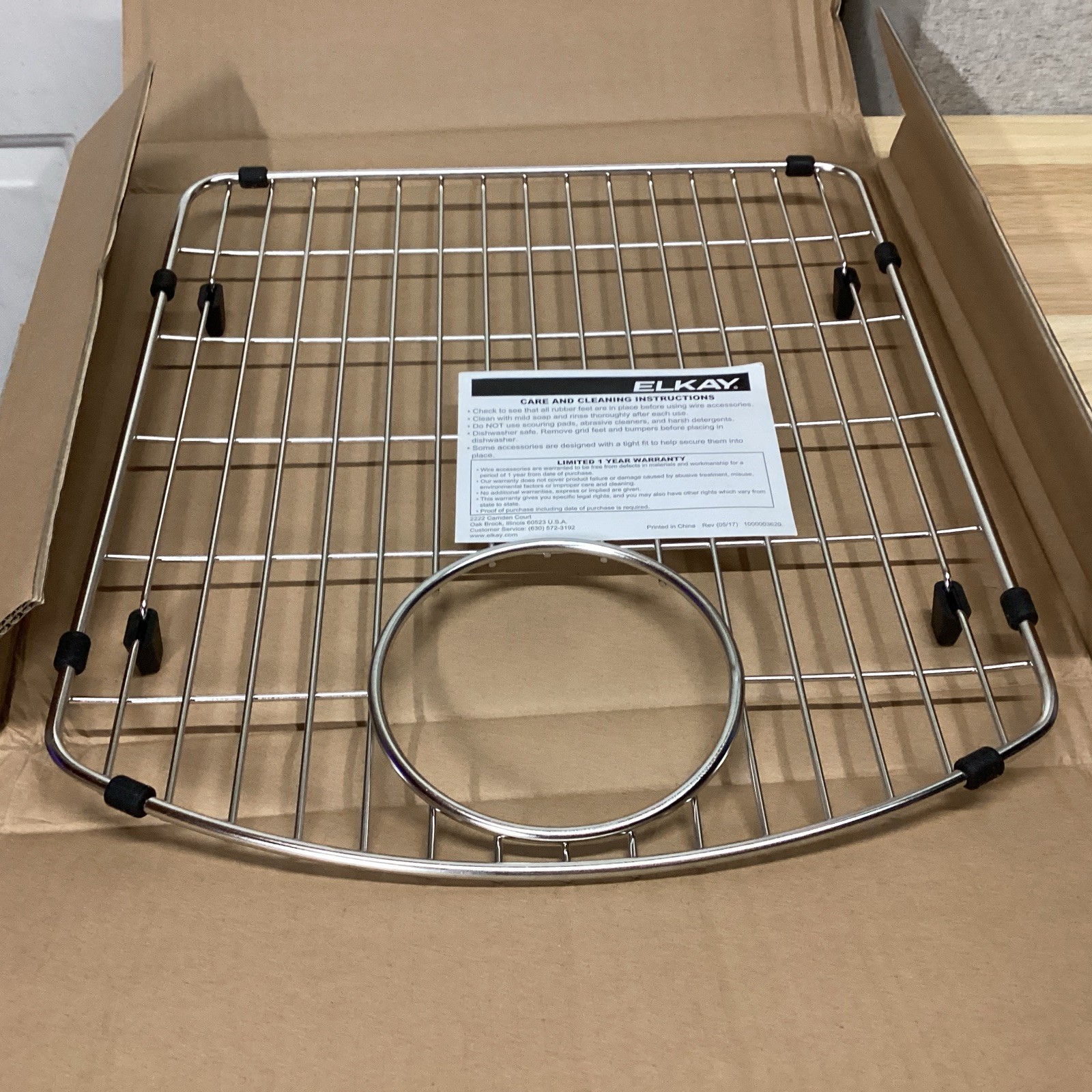 Elkay LKOBG1618SS Bottom Grid for Elkay Sinks - Stainless Steel