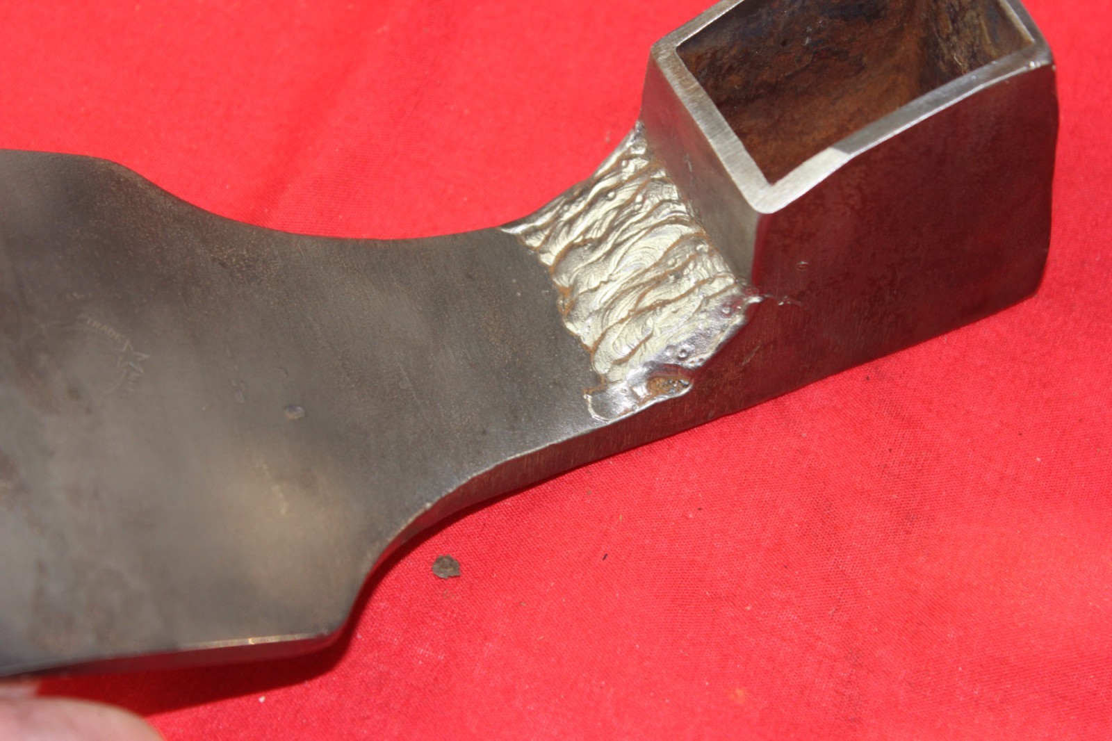 Vintage Adze / Handle Ship Building, 2 lb Trade Mark With STAR