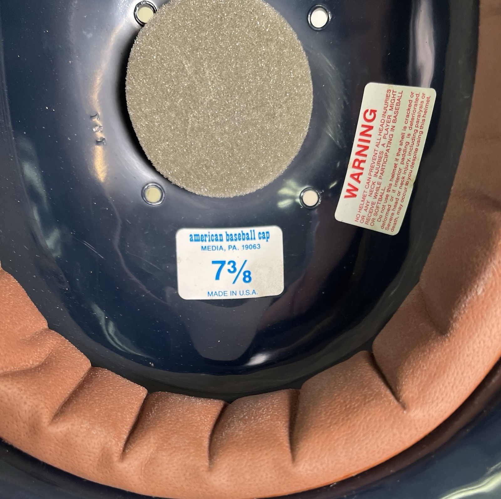 Vintage New York Yankees ABC Authentic Batting Helmet Diamond Collection 7 3/8