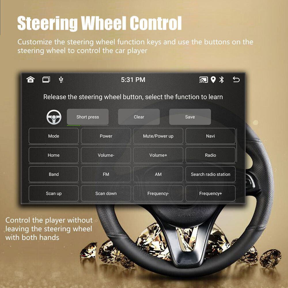 7'' Multimedia Player GPS Sat Nav Carplay Android 11 FM For VW Golf 5 6 Passat Polo