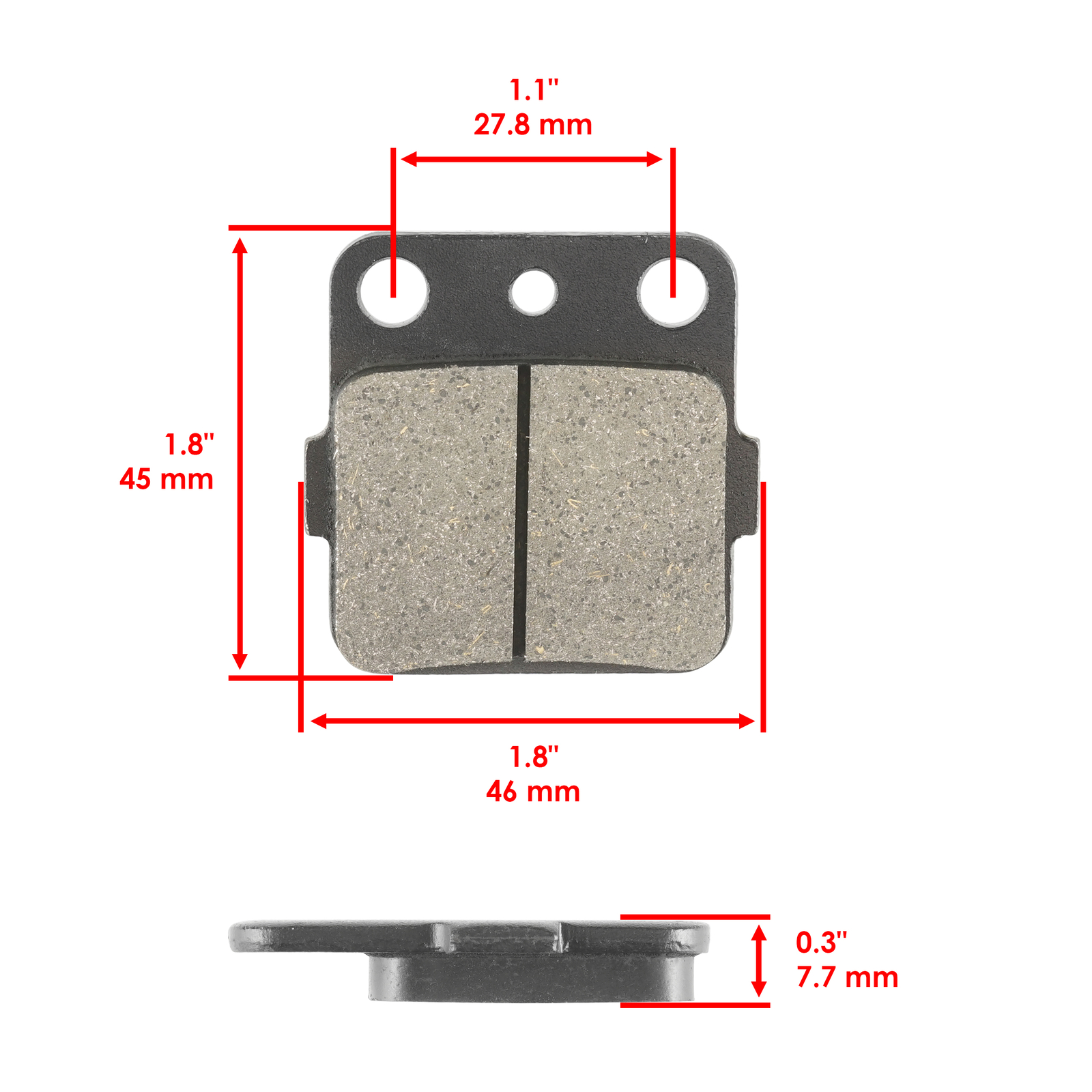 Brake Pads for Yamaha Banshee 350 YFZ350 1990-2006 Front Rear Brakes