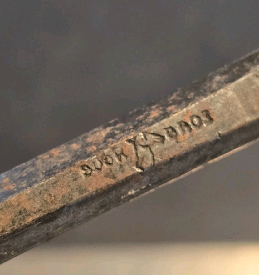 Vintage Buck Bros. 3/8 in Socket Chisel with Wood Handle