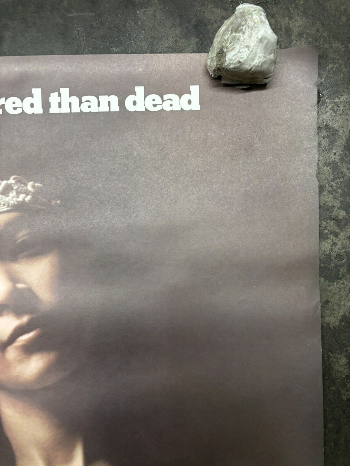 I'd rather be red than dead hippy Hot girl vintage poster 1960's C2683