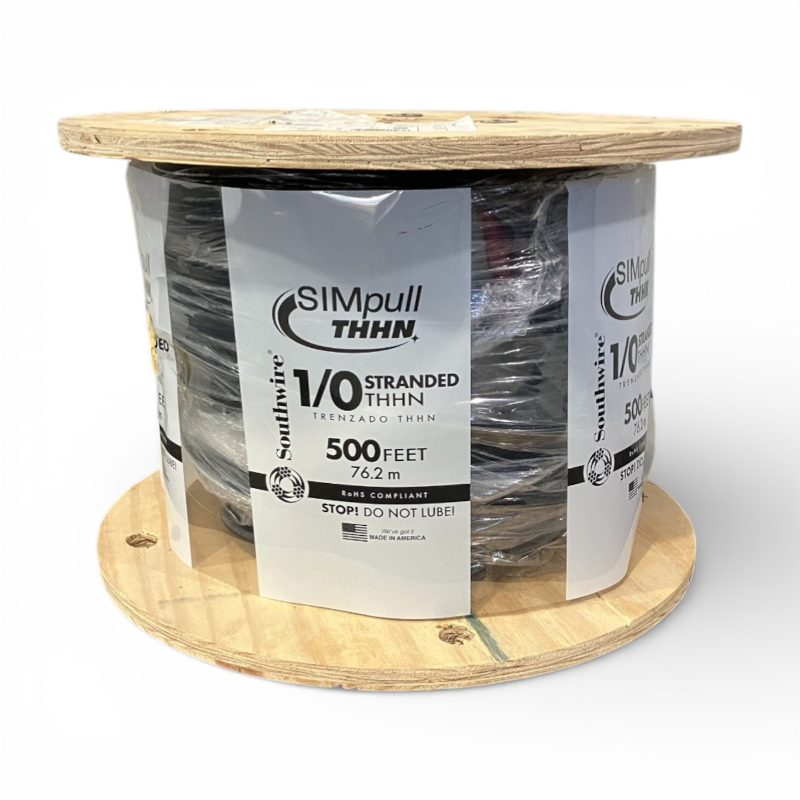 1/0 AWG Southwire THHN Stranded Copper Wire Black - $3.99 per foot